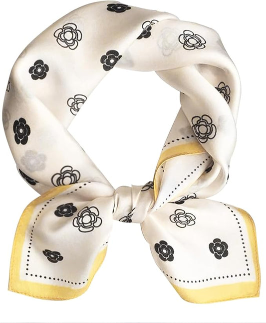 Hioyiwse Satin Bandanas Head Scarf For Women Hair Scarves Accessories Lightweight Fashion Wrap Neck Silk Sleeping Headscarf