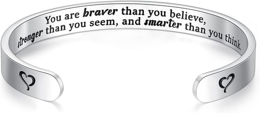 SAM & LORI Personal Bracelets for Teens/Women-Inspirational Jewelry Gifts (Various Designs) for Daughter/Sister/Mom/Friends-Adjustable Bracelet in a Pretty Gift Box