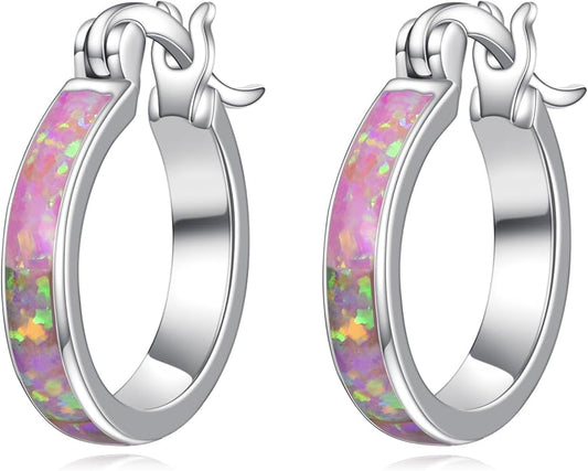 Sterling Silver Hoop Earrings Small Hoop Sun/Leaf/Triangle Huggie Earrings for Women Hypoallergenic