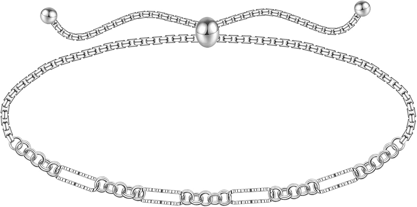 CHIC & ARTSY 925 Sterling Silver Ankle Bracelet Multilayer Anklets for Women Satellite, Star, Cross, Circle, Butterfly, Teardrop, Oval Disk Layered Anklet Beach Jewelry