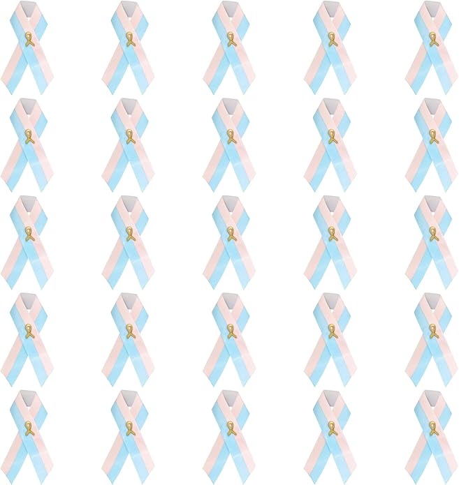 1/2/5/10/25/50/100pcs Satin Awareness Ribbon Pins (Pick your color), for Cancer & Disease Awareness, Bulk Quantities for Fundraising, Events, Gift Giving