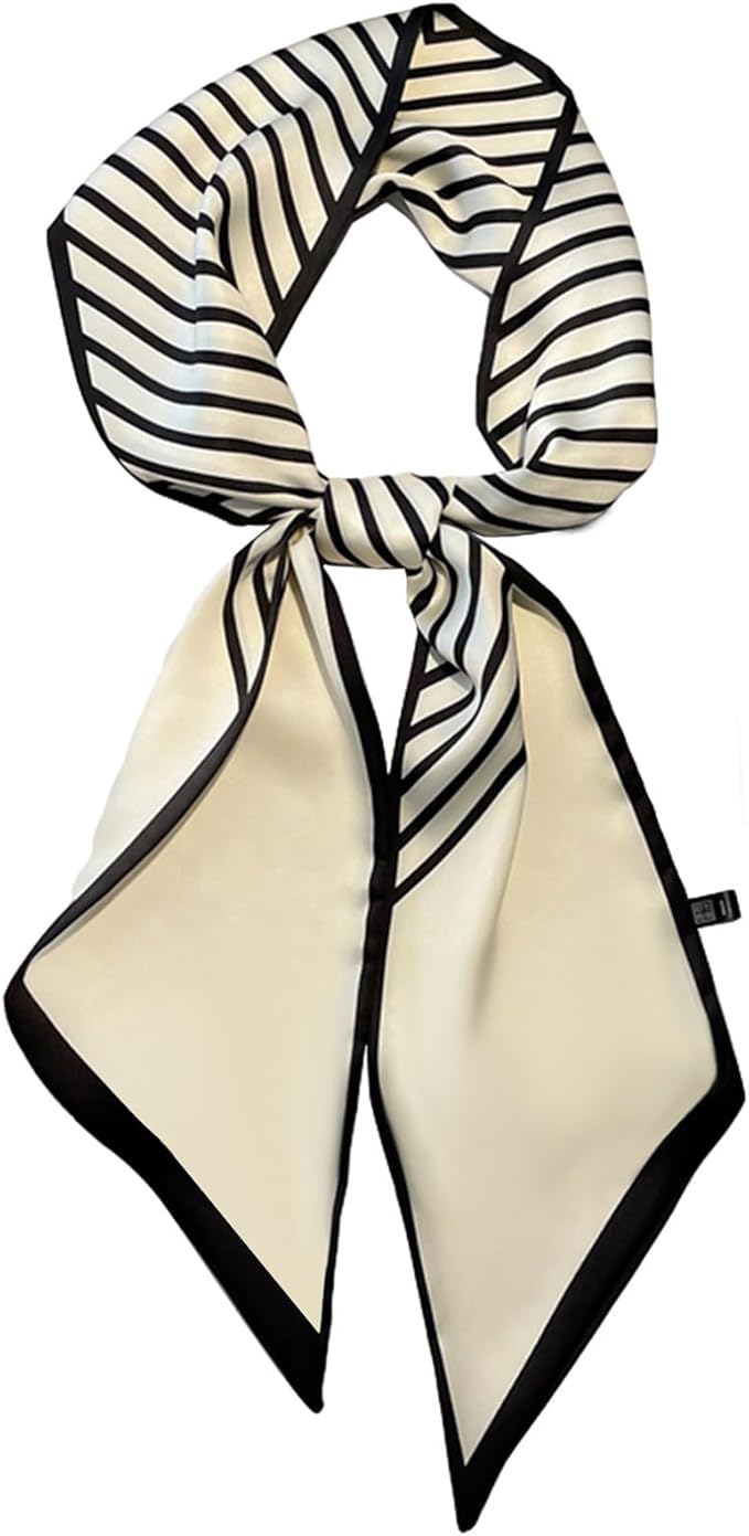 Dailyacc Hair Scarf for Women Fashion Silky Satin Headscarf Wrap Breathable Lightweight Neck Scarves For Handbag
