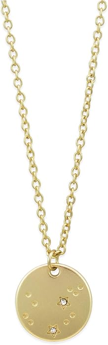 Lucky Feather Zodiac necklaces for women | Scorpio 14K Gold-Plated Astrology Pendant for Girls | Horoscope Sign Zodiac gift | Great Christmas Stocking Stuffer | Trendy Birthday Jewelry Gift | 16” - 18”