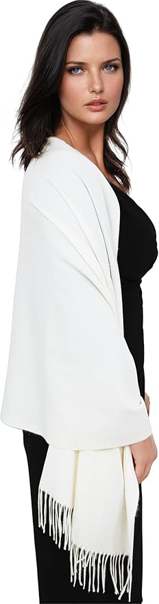 Ocomfly 100% Pashmina Scarf for Women - Premium Womens Scarves - Gift Boxed - Shawls or Wraps - Ultra Soft and Warm