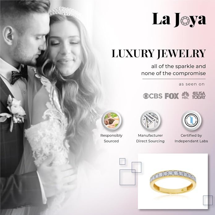 Lab Grown Diamond Wedding Bands for Women | 10K Yellow, White and Rose Gold Certified 1/10 - 1/2 Carat Milgrain Diamond Anniversary Bands, Promise Rings and Stackable Bands