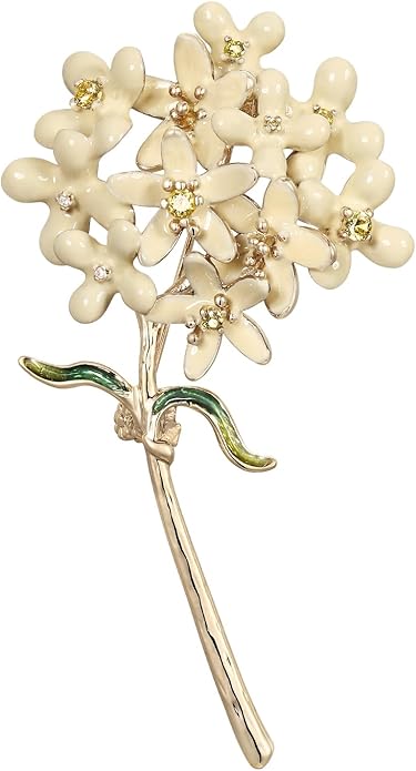 Irises Flower brooches and pins for women, Hand-driping Oil brooch pins inlaid with artificial crystals, SHE'S FREE STYLE JUST FOR YOU Green leaf safety pins enameled jewelry pins and brooches
