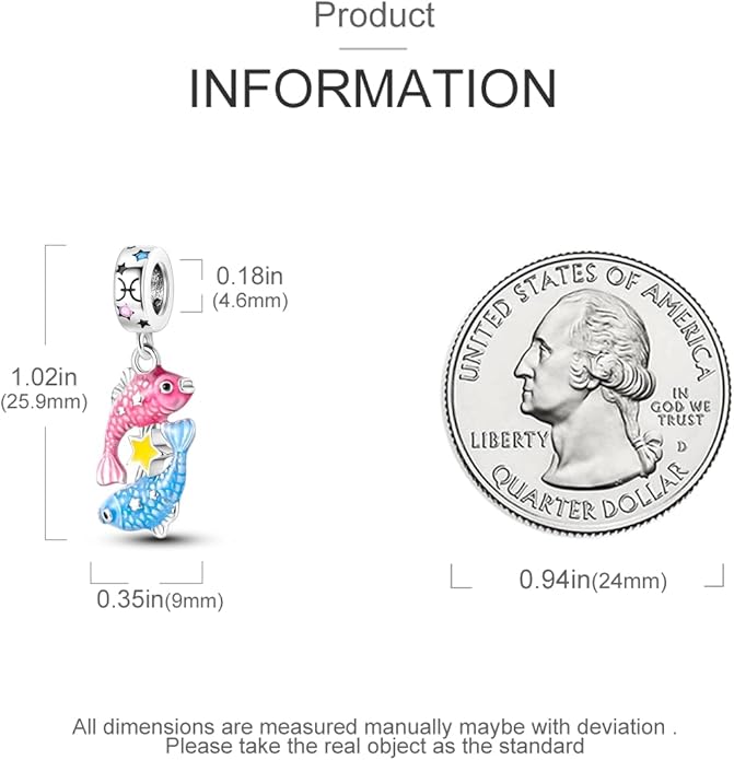 Parmuz Zodiac Sign Charms for Bracelet Necklace 925 Sterling Silver Charms 12 Constellation/Horoscope Star Dangle Birthstone Beads, Birthday Jewelry Gifts for Women Men