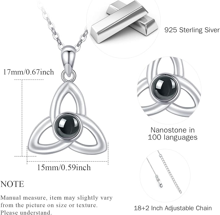 TUGHRA Evil Eye Necklace S925 Sterling Silver Evil Eye Pendant Necklaces Protection Jewelry Amulet Gift for Women Girls Boys Men Birthday Anniversary