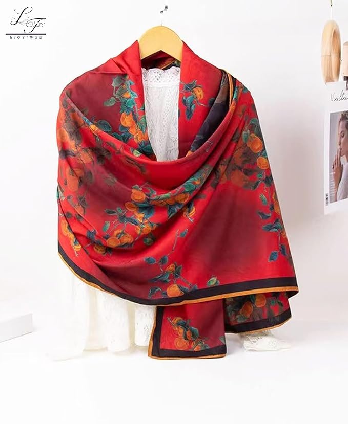 Hioyiwse Shawl Scarf For Women Lightweight Scarves Floral Pattern Formal Evening Dressesformal Shawl Summer Wraps