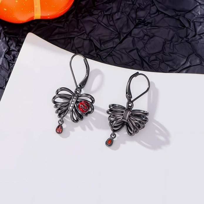 JUSTKIDSTOY Witches Knot Earrings for Women 925 Sterling Silver Nudo De Bruja Dangle Leverback Earrings Celtic Jewelry Halloween Birthday Gift