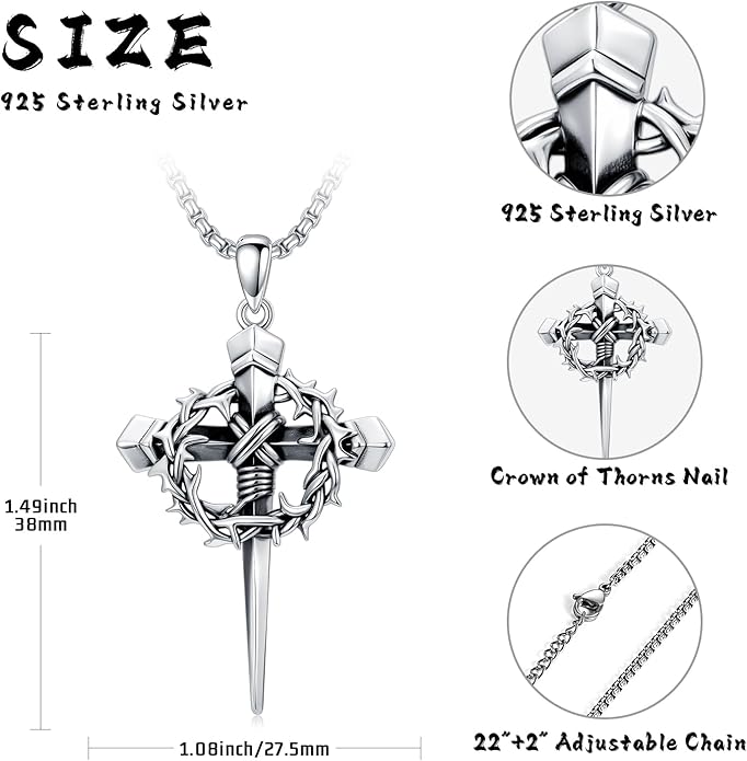Taioiat Baseball Necklace for Men 925 Sterling Silver Sports Necklace Baseball Cross Necklace Jewelry Gifts for Women Men