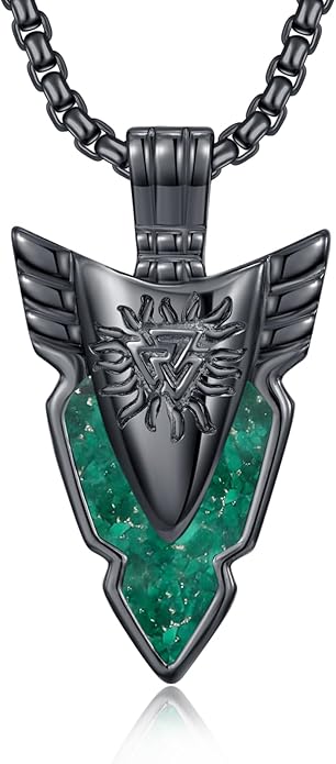 KoyeKei Viking Necklace for Men 925 Sterling Silver Viking Norse Pagan Jewelry Gifts for Women
