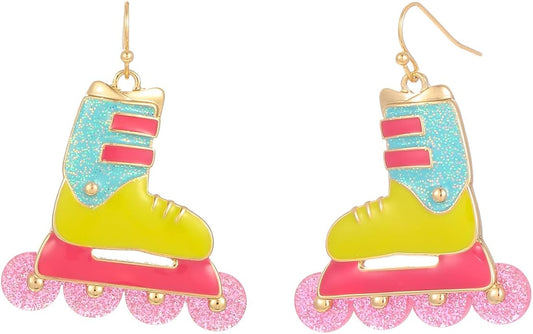 Madison Tyler 80s 90s Sport Earrings for Women | Funny Dangle Earrings for Women | 90s Vintage Dangling Earrings for Women | Jewelry Gift for Women