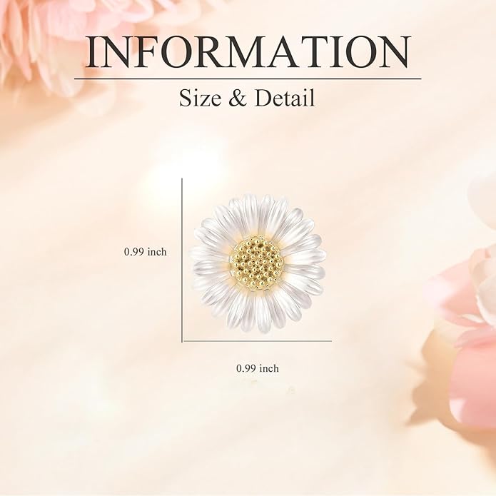 Fashion Flower Brooches for Women Rhinestone Flower Brooches Pins 18k Gold Plated Lapel Pins Jewelry for Girlfriend Wife