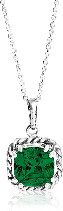 JEAN RACHEL JEWELRY 925 Sterling Silver Necklace for Women - Rope with Cubic Zirconia Vintage Design - Hypoallergenic, Lead & Nickel Free Jewelry - Artisan Handcrafted Statement Necklace