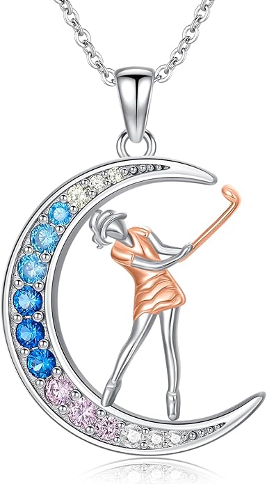 Soccer/Basketball/Gymnastics/Swimming/Ballet/Running/Golf/hockey Necklace 925 Sterling Silver Sport Jewelry Birthday Christmas Gifts for Women