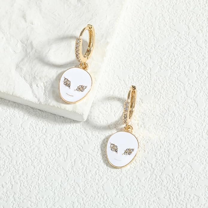 Madison Tyler 80s 90s Earrings for Women | Fun UFO Alien Earrings Space Earrings for Women