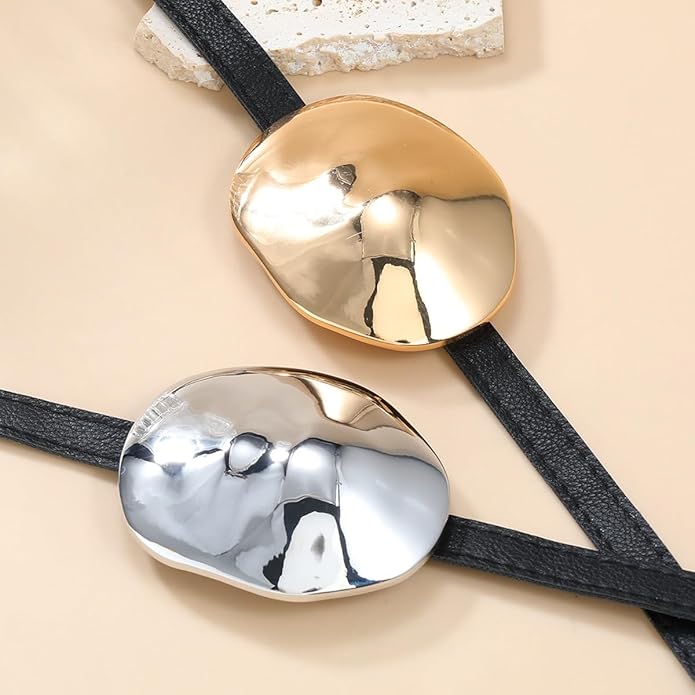 Punk Dripping Water-drop Choker Necklace for Women,Thick Drippy Chain Liquid Metal Collar Necklace Rocker Hip-hop Necklace Cool Metallic Unique Funky Statament Grunge Jewelry