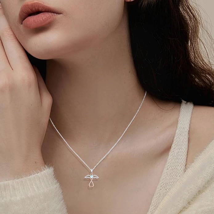 TUGHRA Evil Eye Necklace S925 Sterling Silver Evil Eye Pendant Necklaces Protection Jewelry Amulet Gift for Women Girls Boys Men Birthday Anniversary