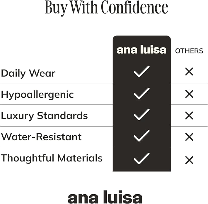 Ana Luisa Pendant Necklaces for Women - 14K Gold Plated and Silver Rhodium Necklace - Pearl, Heart, Circle, Moonstone, Gemstone, Knot Charm Styles - Hypoallergenic, Dainty, Trendy Layering Necklaces