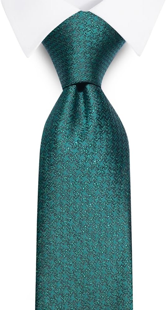 joy alice Ties Set Men Mixed Color Necktie Handkerchief Cufflinks Brooch 3.15 Formal