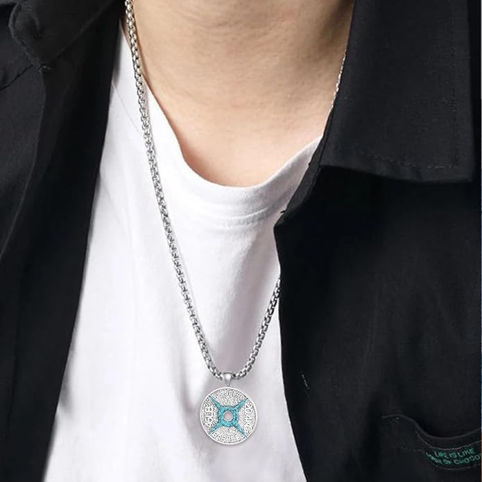 Zaruiqun GYM Necklace 925 Sterling Silver Dumbbell Necklace Gym Sports Jewelry Fitness Gifts for Men
