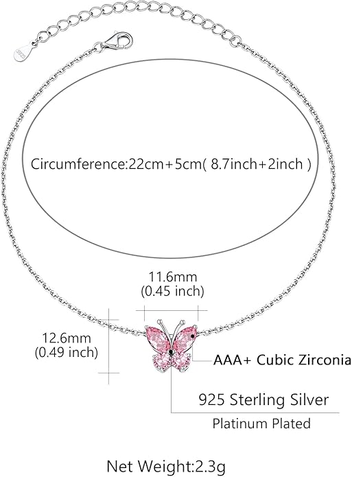 Custom4U Personalized Infinity Ankle Bracelets for Women 925 Sterling Silver Anklet Bracelet Endless Love Symbol Birthstone Charm Adjustable Foot Chain Jewelry Mothers Day Gifts for Mom Wife Women Her