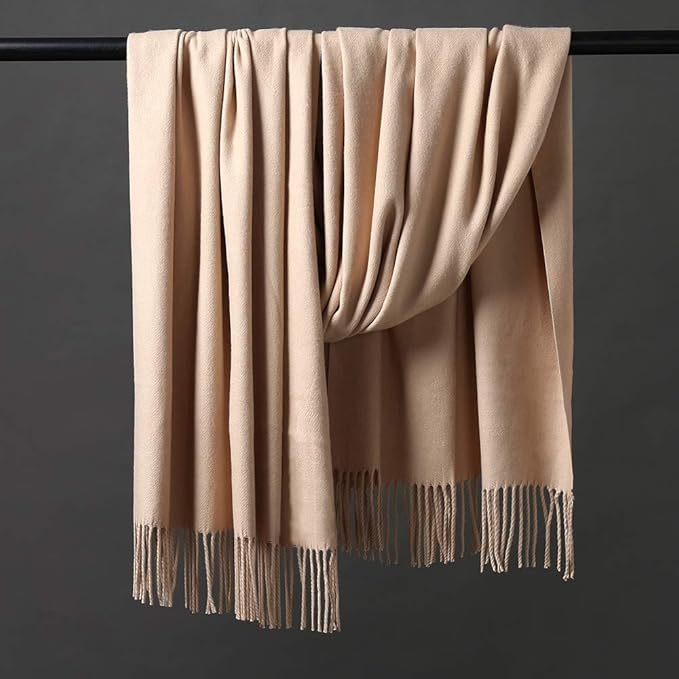 HOYAYO Extra Large Thick Pashmina Shawl Wraps - Wool Soft Winter Warm Scarves Travel Blanket for Women