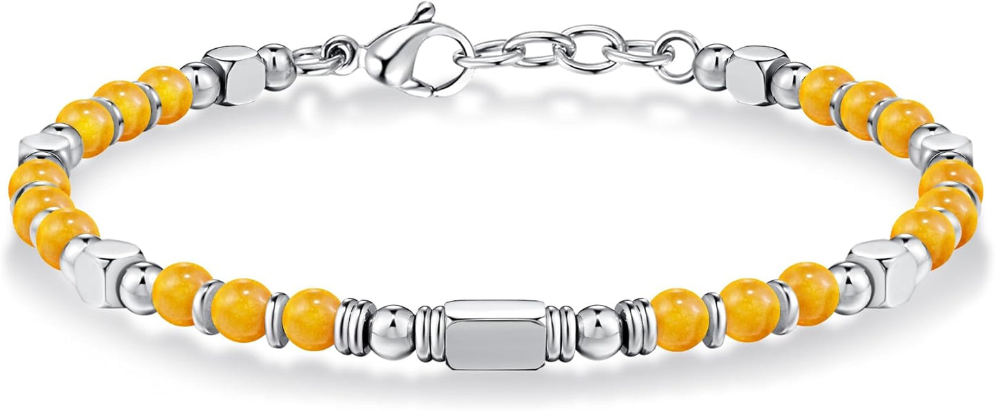 Beaded Bracelets for Women - Silver and Gold Boho Bracelets, Trendy Jewelry Gifts for Lover, Mom, Friends