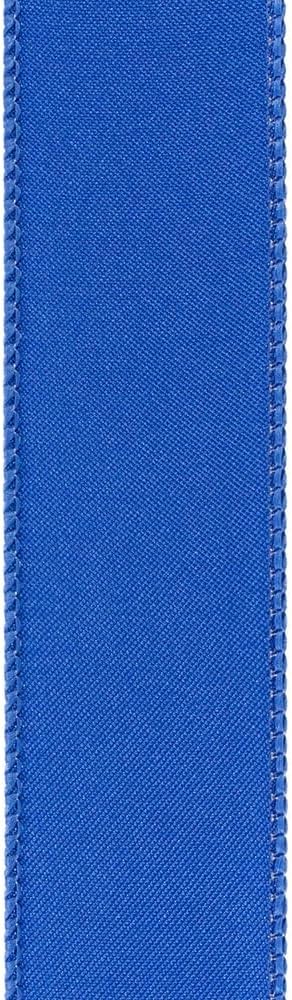 Reliant Ribbon 92575W-050-09F Satin Value Wired Edge Ribbon, 1-1/2 Inch X 10 Yards, Royal