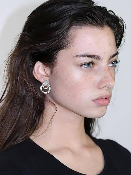 LILIE&WHITE Gold Chain Dangle Earrings - Women's Hypoallergenic Fashion Gift Earrings