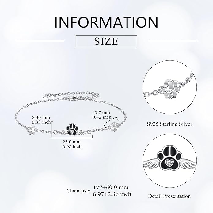 Animal Bracelet for Women 925 Sterling Silver Cat/Dolphin/Turtle/Horse Bracelet Jewelry Gifts