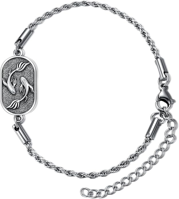 SIMONLY Zodiac Bracelet 925 Sterling Silver Constellation Anklet Horoscope Zodiac Jewelry Christmas Birthday Astrology Gifts for Women Men Unisex