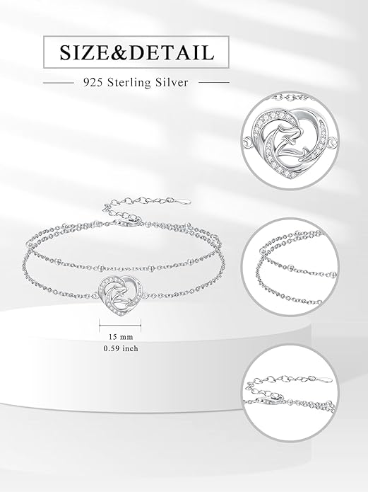 Dorunmo Initial Anklet 925 Sterling Silver Letter A-Z Layered Heart Anklet Beach Jewelry Birthday Gifts for Women