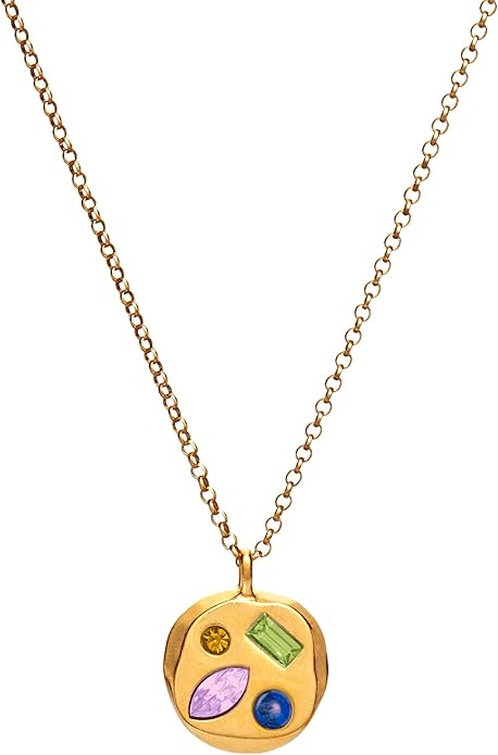Birthdate 14k Gold Necklace for Women - 16-20in Adjustable 14 Karat Gold Chain with Lobster Clasp - Cadenas de Oro 14k Puro Para Mujer, Ladies Jewelry Birthstone