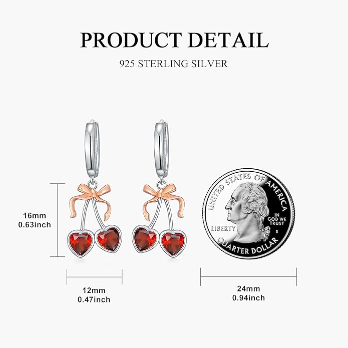 MONGAS Dragonfly/Sunflower/Hummingbird/Sand Dollar/Crab/Champagne/Arrow/Cherry/Ankh/Sloth Earrings for Women Sterling Silver Dragonfly/Sunflower/Hummingbird/Sand Dollar Jewelry for Women