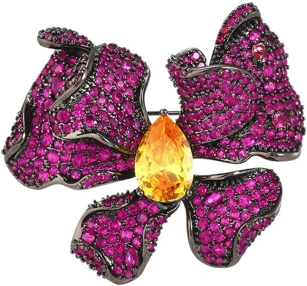 Animal Brooch for Women Girls 18k Gold Plated Animal Brooch Pin Rhinestone Animal Brooch Lapel Pin Jewelry Thanksgiving Day Birthday Wedding Gifts for Mom Wife