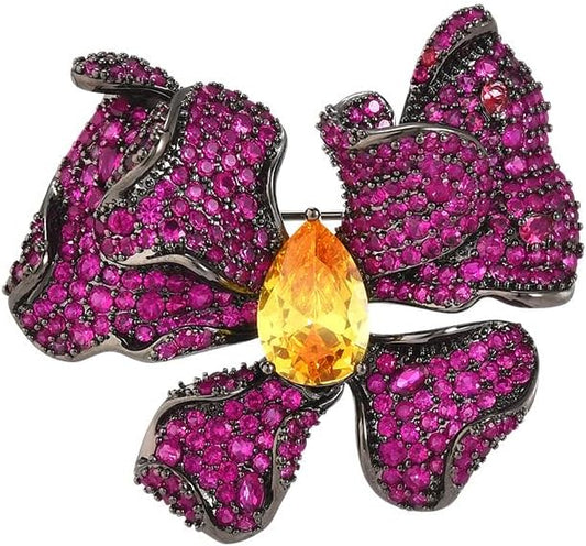 Animal Brooch for Women Girls 18k Gold Plated Animal Brooch Pin Rhinestone Animal Brooch Lapel Pin Jewelry Thanksgiving Day Birthday Wedding Gifts for Mom Wife