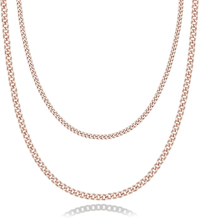 PAVOI 14K Gold Plated Dainty Layering Necklaces for Women | Snake Chain, Curb Link, Paperclip Layered Chains | Trendy Layering Necklace