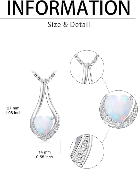 Birthstone Necklaces for Women,18k Yellow/White Gold Plated Forever Love Heart Infinity Pendant Necklace Anniversary Jewelry Christmas Birthday Gifts for Women Her Wife Girlfriend
