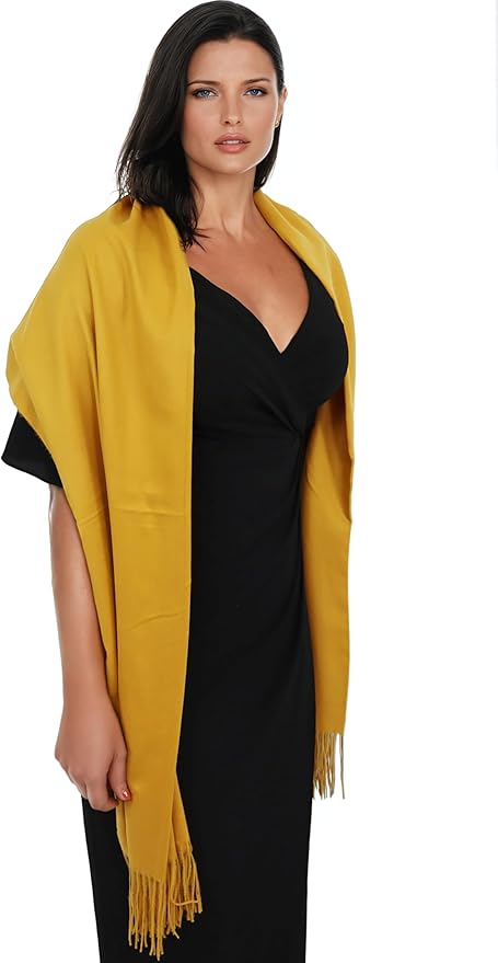 Ocomfly 100% Pashmina Scarf for Women - Premium Womens Scarves - Gift Boxed - Shawls or Wraps - Ultra Soft and Warm
