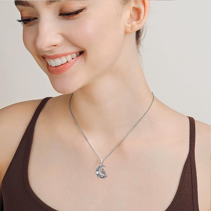 KoyeKei Sterling Silver Halloween Necklace Gothic Jewelry Gifts for Women Men