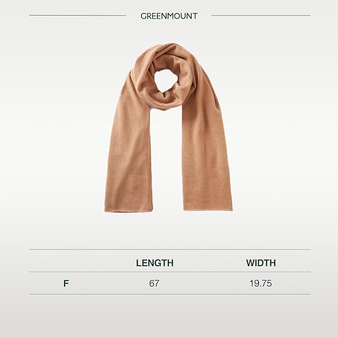 GreenMount Women's Cashmere Shawls 100% Cashmere Knit Soft Warm Winter Extra Large Scarf for Women Plant Dyeing