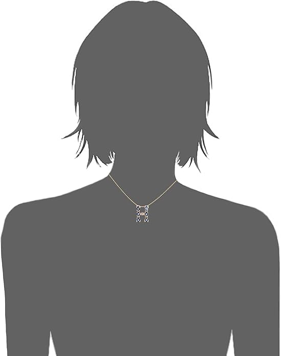 Albert Hern Blue Sapphire Initial Necklace With Diamonds & 18K Gold Chain | Irresistible Letter Pendants Jewelry | Perfect Valentine’s Day, Anniversary & Birthday Gift