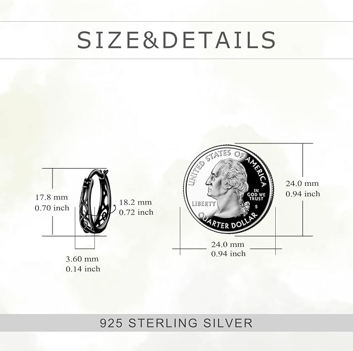 Sterling Silver Hoop Earrings Small Hoop Sun/Leaf/Triangle Huggie Earrings for Women Hypoallergenic