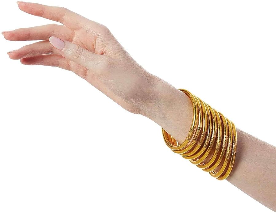 BuDhaGirl Gold All Weather Bangles (AWB) - Serenity Prayer