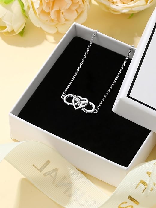 Custom4U Personalized Infinity Ankle Bracelets for Women 925 Sterling Silver Anklet Bracelet Endless Love Symbol Birthstone Charm Adjustable Foot Chain Jewelry Mothers Day Gifts for Mom Wife Women Her