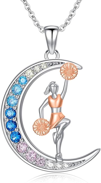 Soccer/Basketball/Gymnastics/Swimming/Ballet/Running/Golf/hockey Necklace 925 Sterling Silver Sport Jewelry Birthday Christmas Gifts for Women