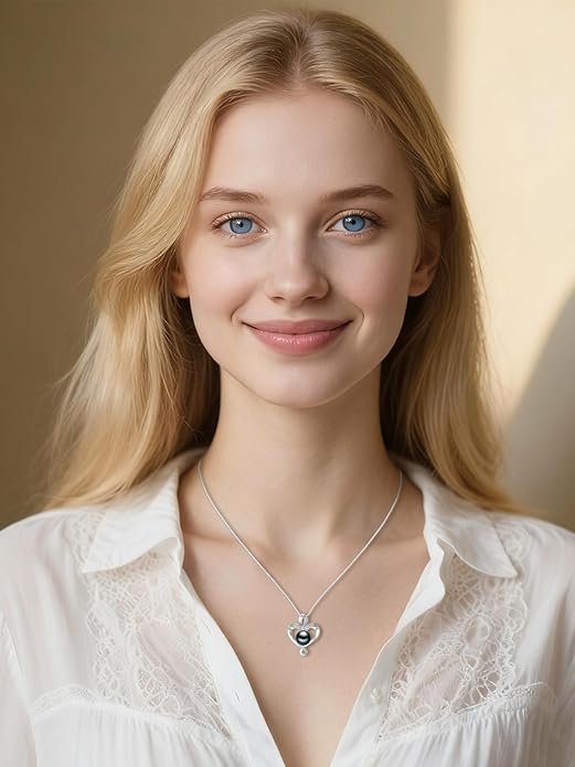 Tahitian Black Pearl Necklace Infinity Gifts for Women Wife Wedding Birthday Anniversary Jewelry Valentines Christmas Day Gifts 925 Sterling Silver