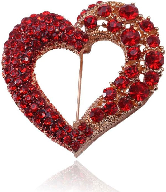 Brooch Pins for Women Girls Fashion Flower Crystal Rhinestone Pearl Jewelry